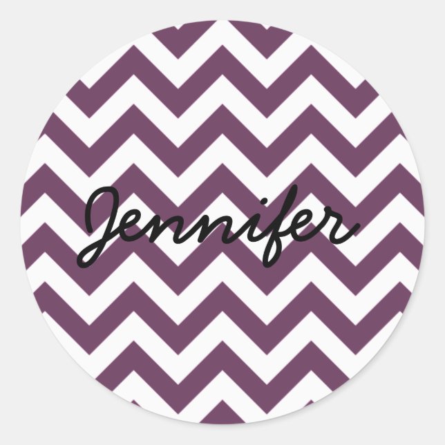 Trendy Zickzack Stickers (Vorderseite)