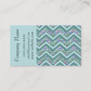 Trendy Zickzack Zig Zag Muster Business Card Visitenkarte