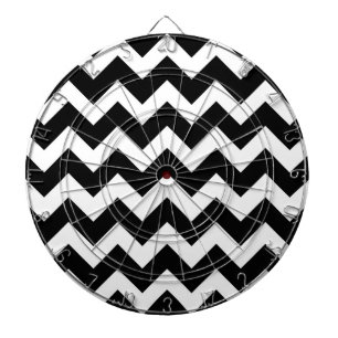 Trendy Zickzack Zigzag Muster 2 Dartscheibe