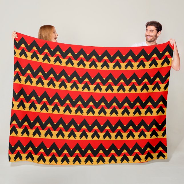 Trendy Zigzag Fleecedecke (Beispiel)