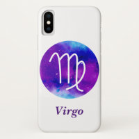 Trendy Zodiac Sign Virgo Lila Nebel