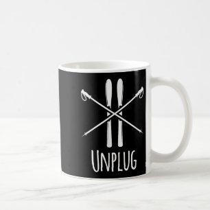 Trennen Sie das Ski-Skigebiet Slalom Downhill Nord Kaffeetasse
