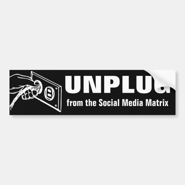 Trennen Sie die Steckverbindung aus der Social Med Autoaufkleber (Vorne)
