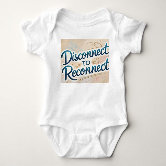 Trennen Sie die Verbindung zu Reconnect - digitale Baby Strampler (Vorderseite)