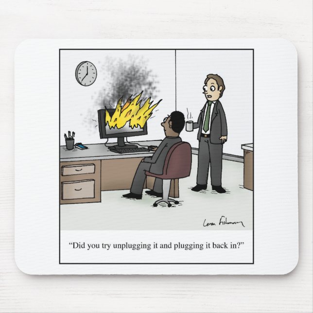 Trennen Sie und verstopfen Sie es zurück im Mousepad (Vorne)