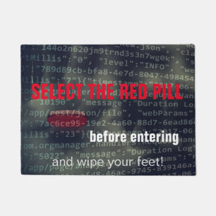 Trennen Sie von der Matrix.  Wählen Sie die rote Fußmatte