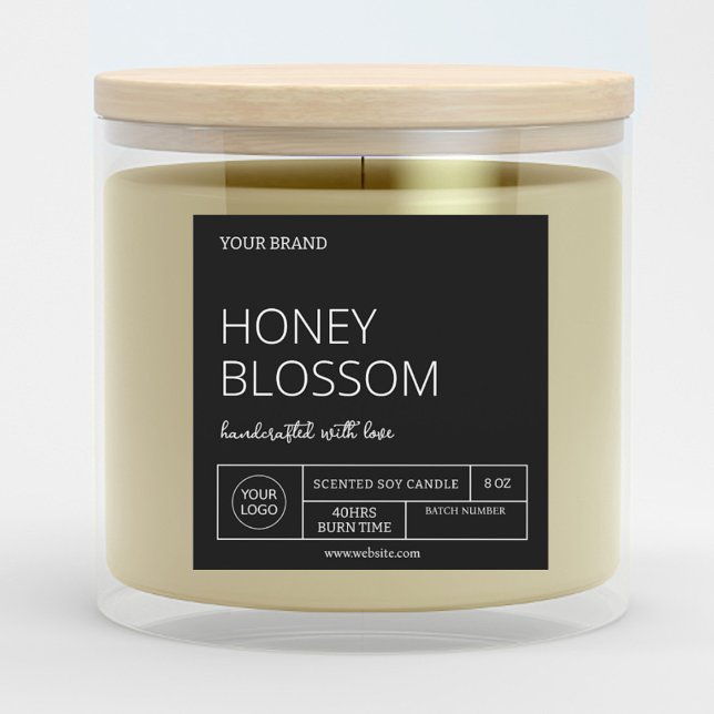 Trennen von herunterladbaren Black Candle Labels Einladung (Von Creator hochgeladen)