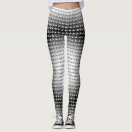 Trennen von Schwarz-Stern-Muster Leggings