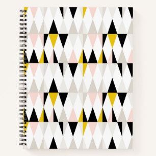 Trenngeometrisches Dreiecksmuster Notizbuch