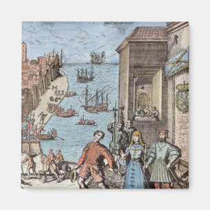Trennung von Columbus mit Ferdinand und Magnet