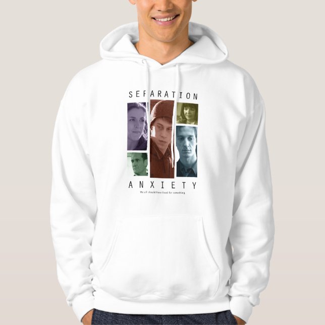 Trennungs-Angst auf Weiß Hoodie (Vorderseite)