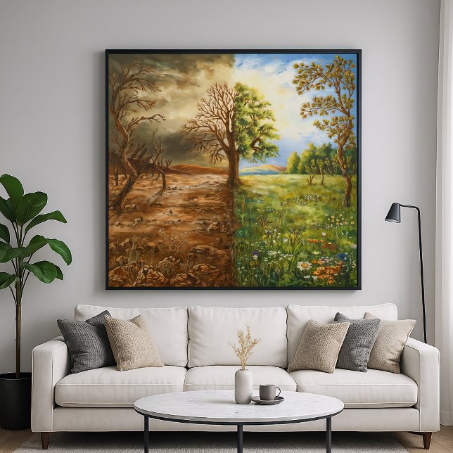 Trennungsstil - symbolischer Kontrast Poster (Von Creator hochgeladen)