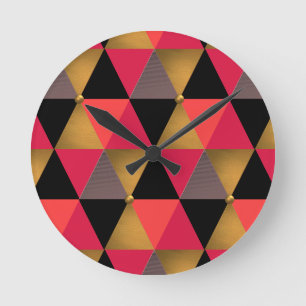 Trent Color Coral ,rose,ambra, Runde Wanduhr