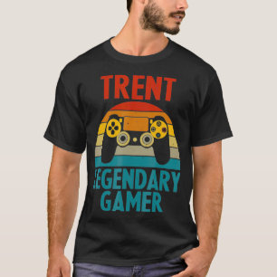 TRENT Gift Name Personalisiert Funny Gaming Geek B T-Shirt