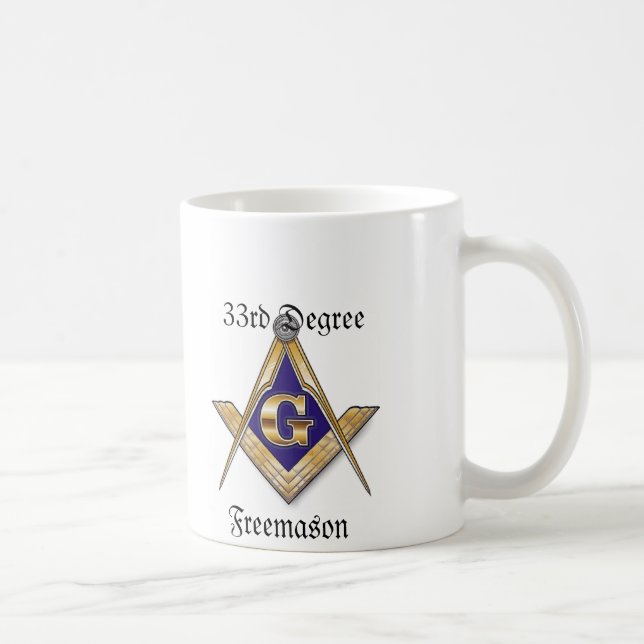 trente-troisième Tasse de blanc de franc-maçon de (Droite)