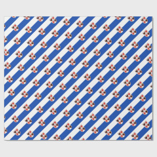 Trentino Alto Adige-Flagge (italienische Region) Geschenkpapier