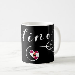 Trentino Herz-Flagge, Provinz von Trento, Italien Kaffeetasse