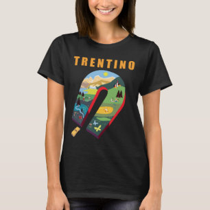 Trentino Italien Alpen Retro-Reise-T-Shirt T-Shirt