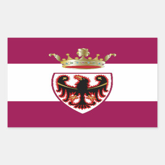Trentino (Italien) Flagge Rechteckiger Aufkleber