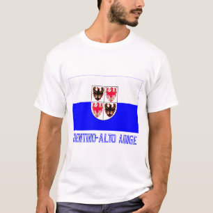 Trentino-Tiroler Etschland-Flagge mit Namen T-Shirt
