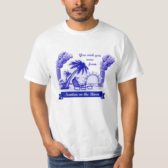 Trenton am Fluss Sunning durch die Stapel T-Shirt (Vorderseite)