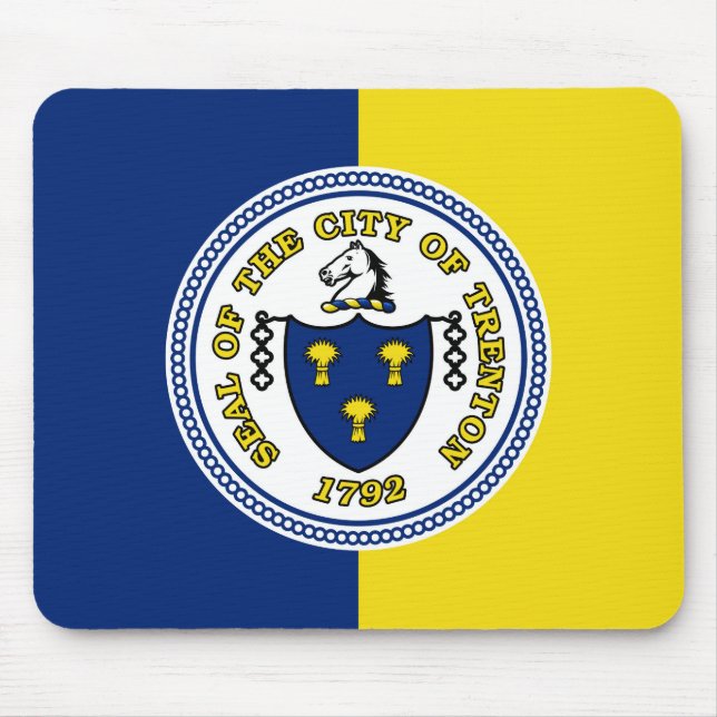 Trenton, New-Jersey - Flaggen-Mäusematte Mousepad (Vorne)