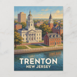 Trenton New Jersey State House 🌊 Postkarte