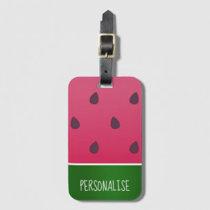 Treny Bold Watermelon Custom Text Gepäckanhänger