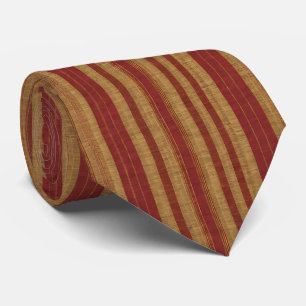 Treny Burgundy Gold Luxury Linen Collection Krawatte