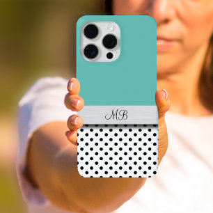 Treny Ladys Monogram Polka Dot Pattern Case-Mate iPhone Hülle