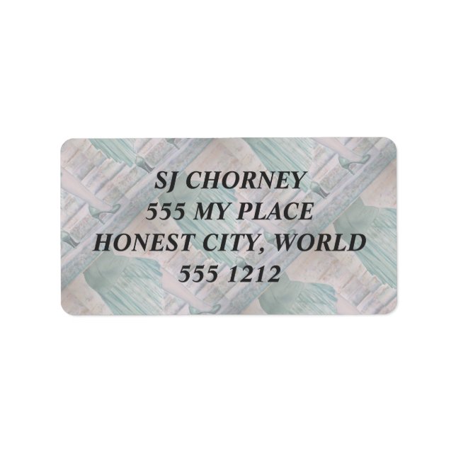 TREPPE BIS ... Adressaufkleber (Vorne)