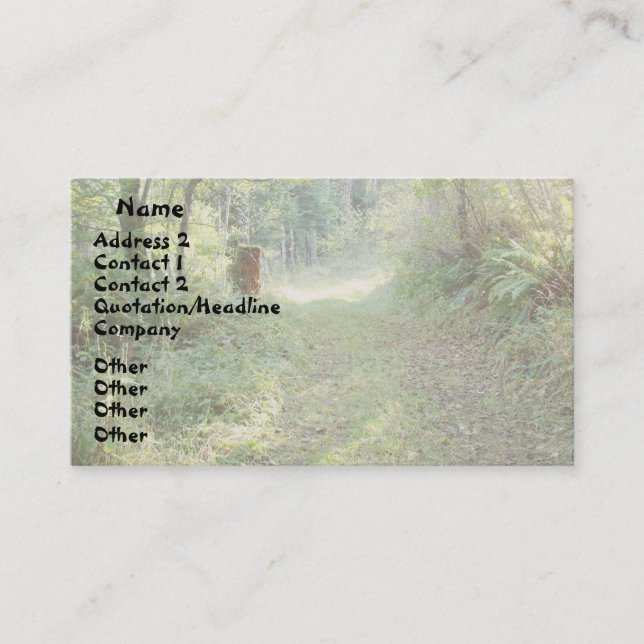 Treppe & Country Road Business Card Visitenkarte (Vorderseite)