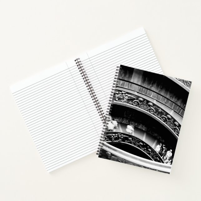 Treppe in Schwarz und Weiß Notizbuch (Innenseite)