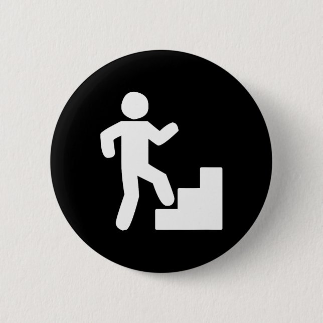 Treppe Steigen Tribut Workout Button (Vorderseite)