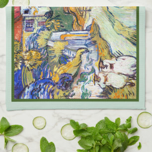 Treppe von Auvers durch Vincent Van Gogh Geschirrtuch
