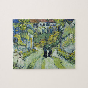 Treppe von Van Gogh in Auvers Landschaft Kunst