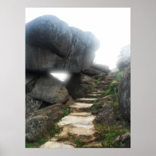 Treppe zum Himmel Gerahmte Printwerbung Poster