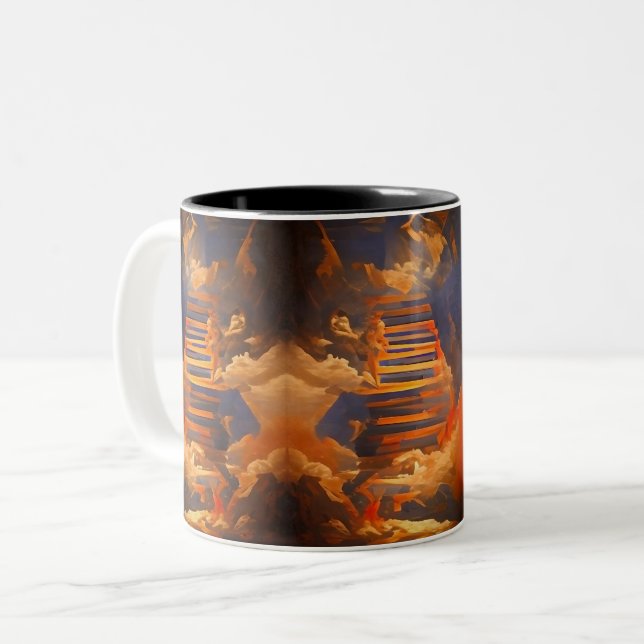 Treppe zum Himmel Zweifarbige Tasse (Vorderseite Links)