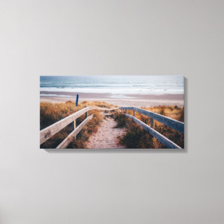 Treppe zum Meer Canvas Print Leinwanddruck