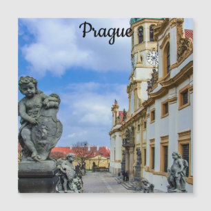 Treppen mit Stein Engel in Loreto Prag Kirche M Magnetkarte