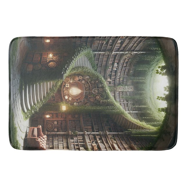 Treppen zum Traum eines Buches Badematte (Vorderseite)