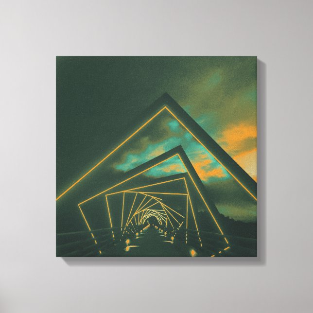 Treppenbrücke Leinwanddruck (Vorderseite)