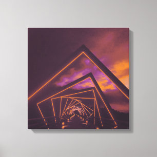 Treppenbrücke Leinwanddruck