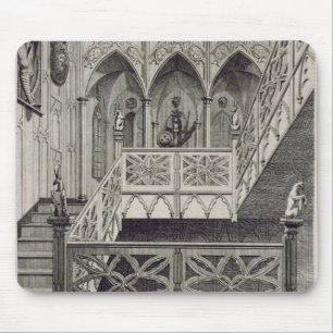 Treppenhaus am Erdbeerhügel, graviert von J. Newt Mousepad