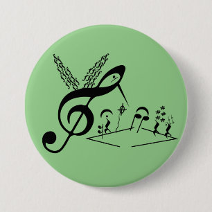 Treppenhaus Clef, Kolibri, Musiksymbole, Musik Button
