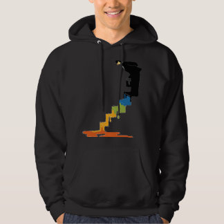 Treppenmaler Abstrakt 024 auf Soft Cotton T Hoodie