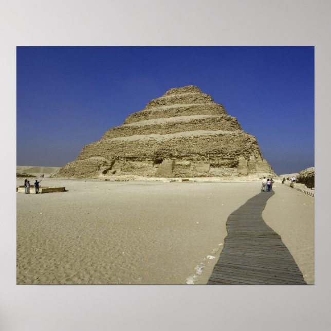 Treppenpyramide in Saqqara, eine der frühesten Poster (Vorne)