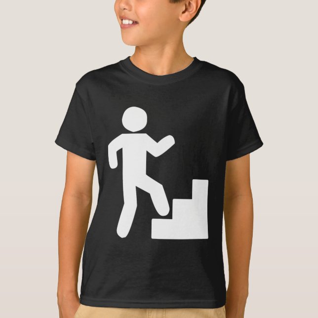 Treppensteigen-Tribut-Workout T-Shirt (Vorderseite)