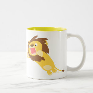 Très affamé Cartoon mignon Lion Mug