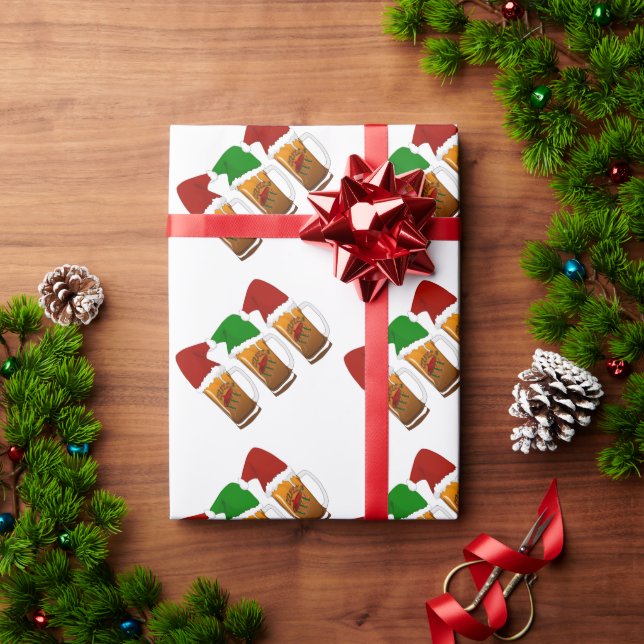 Tres Amigos Christmas Cerveza Geschenkpapier (Feiertagsgeschenk)